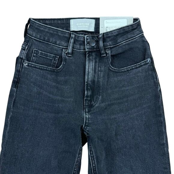 Everlane The Curvy Cheeky Straight Jean Washed Black 23R - Picture 3 of 6